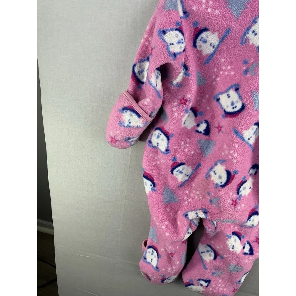 Columbia Pink Fleece Snowsuit Bunting 18 Month